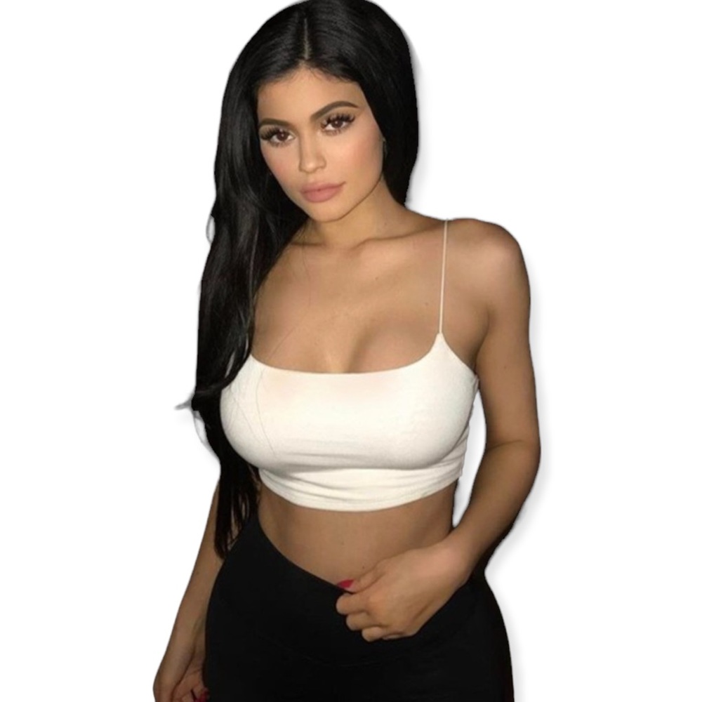 Kylie Jenner spaghetti straps top